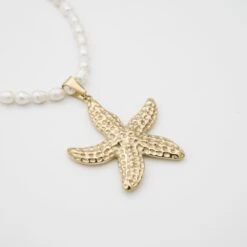 Ariel Starfish Pearl Necklace -Prya Store P1720821