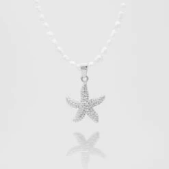 Ariel Starfish Pearl Necklace -Prya Store P1720823 2