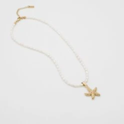 Ariel Starfish Pearl Necklace -Prya Store P1720829