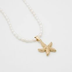 Ariel Starfish Pearl Necklace -Prya Store P1720832