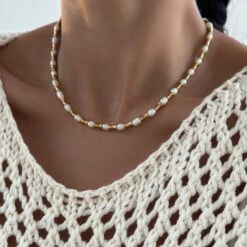 Eden Pearl Bead Necklace -Prya Store PDP EdenNecklace 5