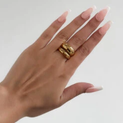 Layla Double Dome Ring -Prya Store PDPLS LaylaRing 1 2