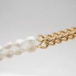 Amaia Pearl Contrast Necklace -Prya Store PRYA 1460399