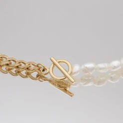 Amaia Pearl Contrast Necklace -Prya Store PRYA 1460406