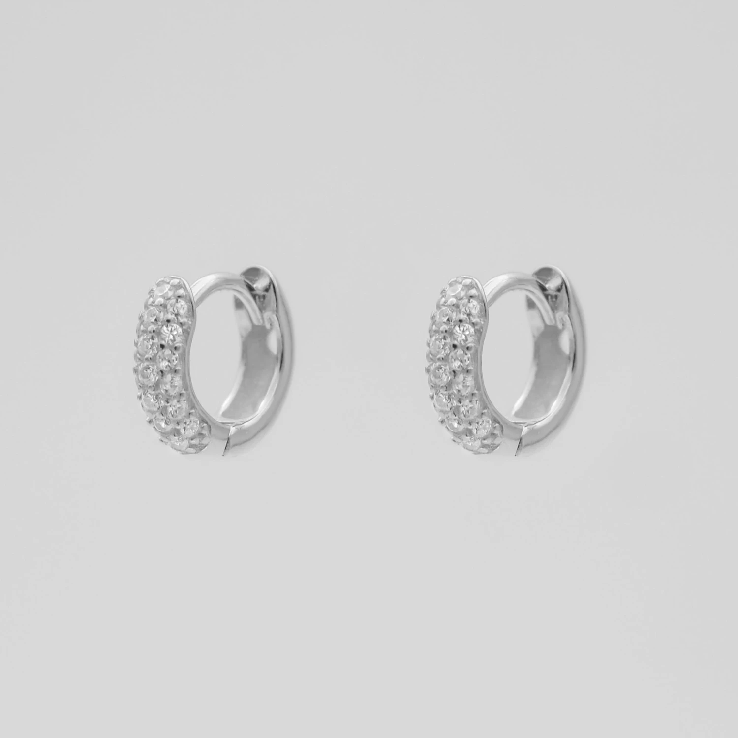 Lori CZ Huggie Earrings 5 Lori CZ Huggie Earrings - Image 5