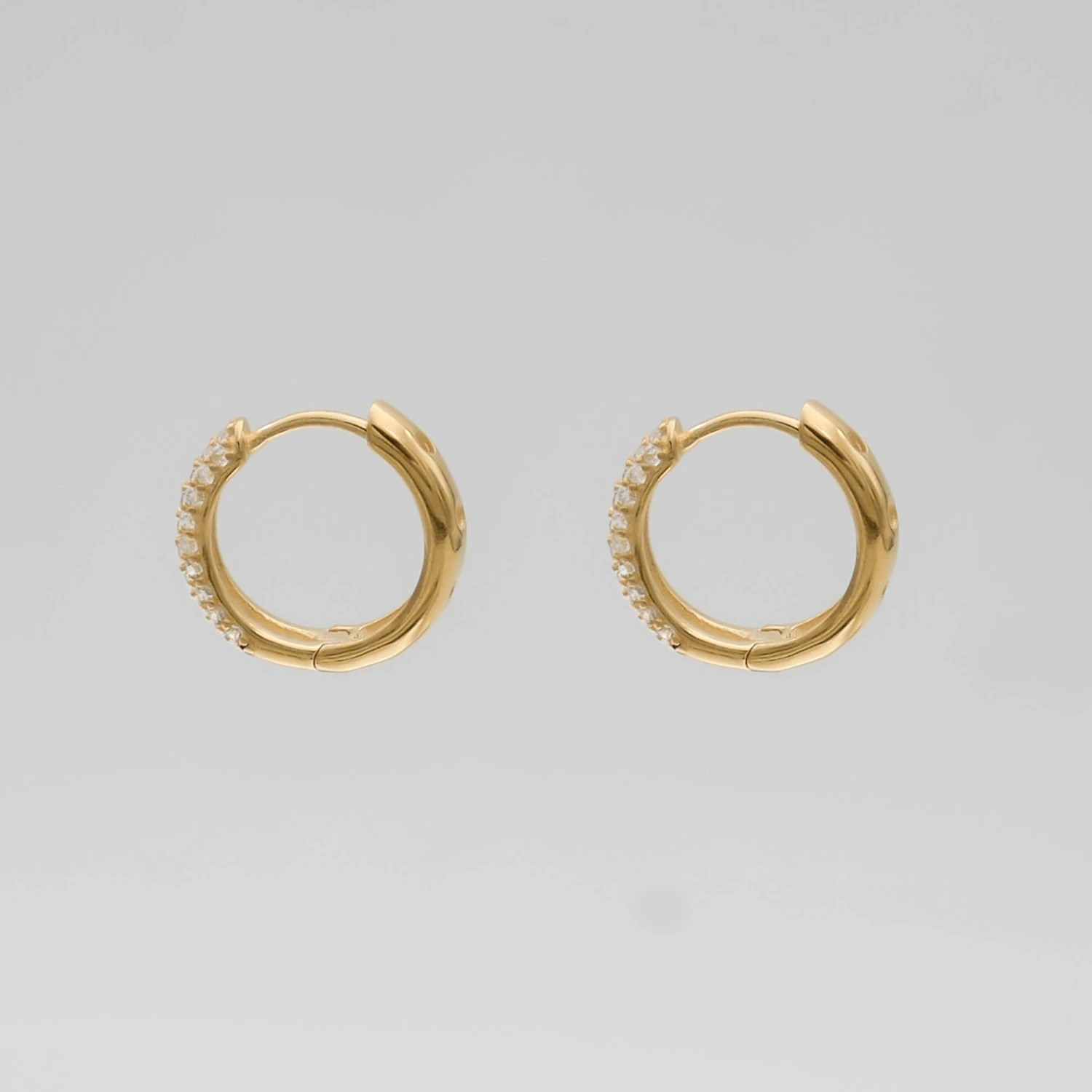 Lori CZ Huggie Earrings 4 Lori CZ Huggie Earrings - Image 4