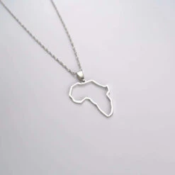 Africa Outline Necklace -Prya Store PRYA 202 c55ba4a9 6219 4e9a ab14 9e142a0d25d8
