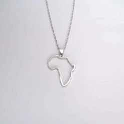 Africa Outline Necklace -Prya Store PRYA 203 70ecb690 e456 4228 8f45 24cb2c3d5f13