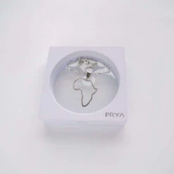 Africa Outline Necklace -Prya Store PRYA 208 b8bbe0a4 cb61 45c7 82d3 7d82adcd455d