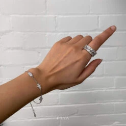 Hand Of Hamsa Bracelet | Silver -Prya Store PRYA HandofHamsaBracelet2