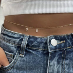 Nevada Custom Name Belly Chain -Prya Store PRYA NevadaBellyChain 2