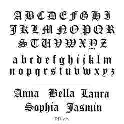 Old English Name Plate Necklace -Prya Store PRYA OldenglishFont 5a1946fa a6ba 4cca 8c5f 2ca746a8d07b