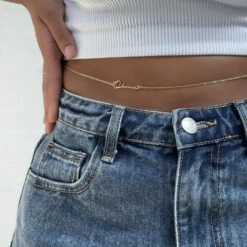 Selina Custom Name Belly Chain 20 Selina Custom Name Belly Chain -Prya Store PRYA SelinaClassicBellyChain 2