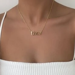 Malibu Custom Name Necklace -Prya Store PRYACUSTOMNAMENECKLACE 0540 2