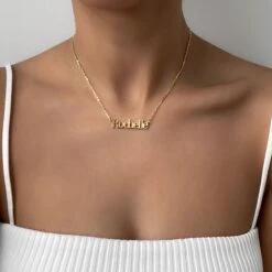 Seville Custom Name Necklace -Prya Store PRYACUSTOMNAMENECKLACE 0743