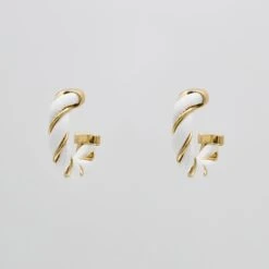 Chloe Leather Earrings -Prya Store PRYACUSTOMNAMENECKLACE 1380027