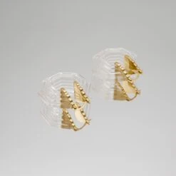 Claudia Earrings -Prya Store PRYACUSTOMNAMENECKLACE 1380121