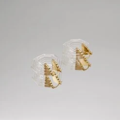 Claudia Earrings -Prya Store PRYACUSTOMNAMENECKLACE 1380123