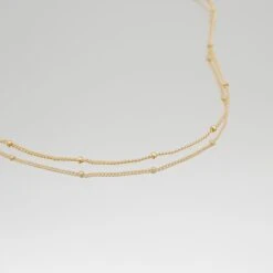 Hallie Beaded Ball Necklace -Prya Store PRYACUSTOMNAMENECKLACE 1380333