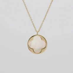 Faith Four Leaf Clover Opal Necklace