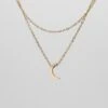 Celine Layered Moon Necklace