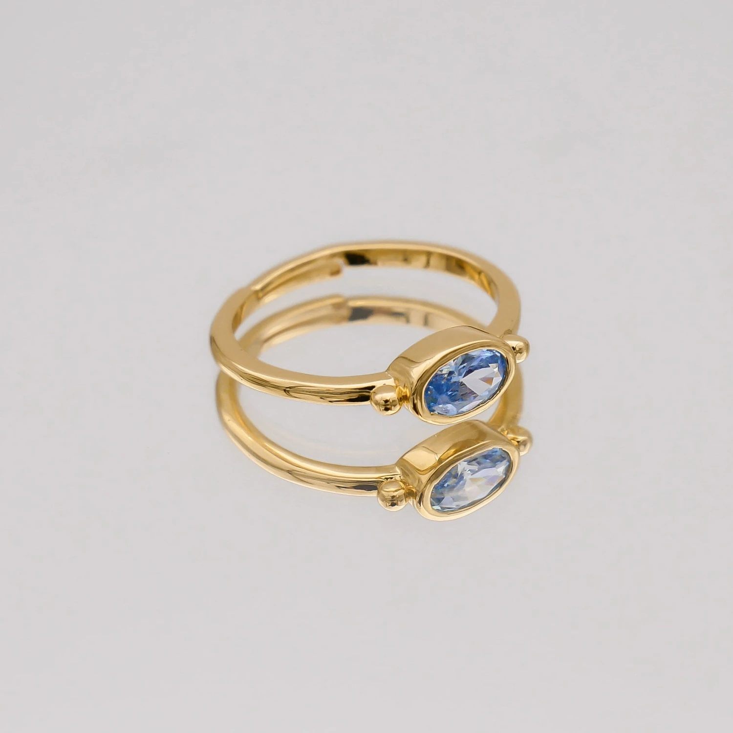Birthstone Ring | Gold 11 Birthstone Ring | Gold - Image 11