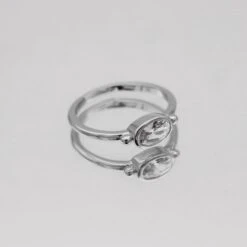Birthstone Ring | Silver 24 Birthstone Ring | Silver -Prya Store PRYACUSTOMNAMENECKLACE 1390596 2