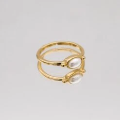 Birthstone Ring | Gold 33 Birthstone Ring | Gold -Prya Store PRYACUSTOMNAMENECKLACE 1390603