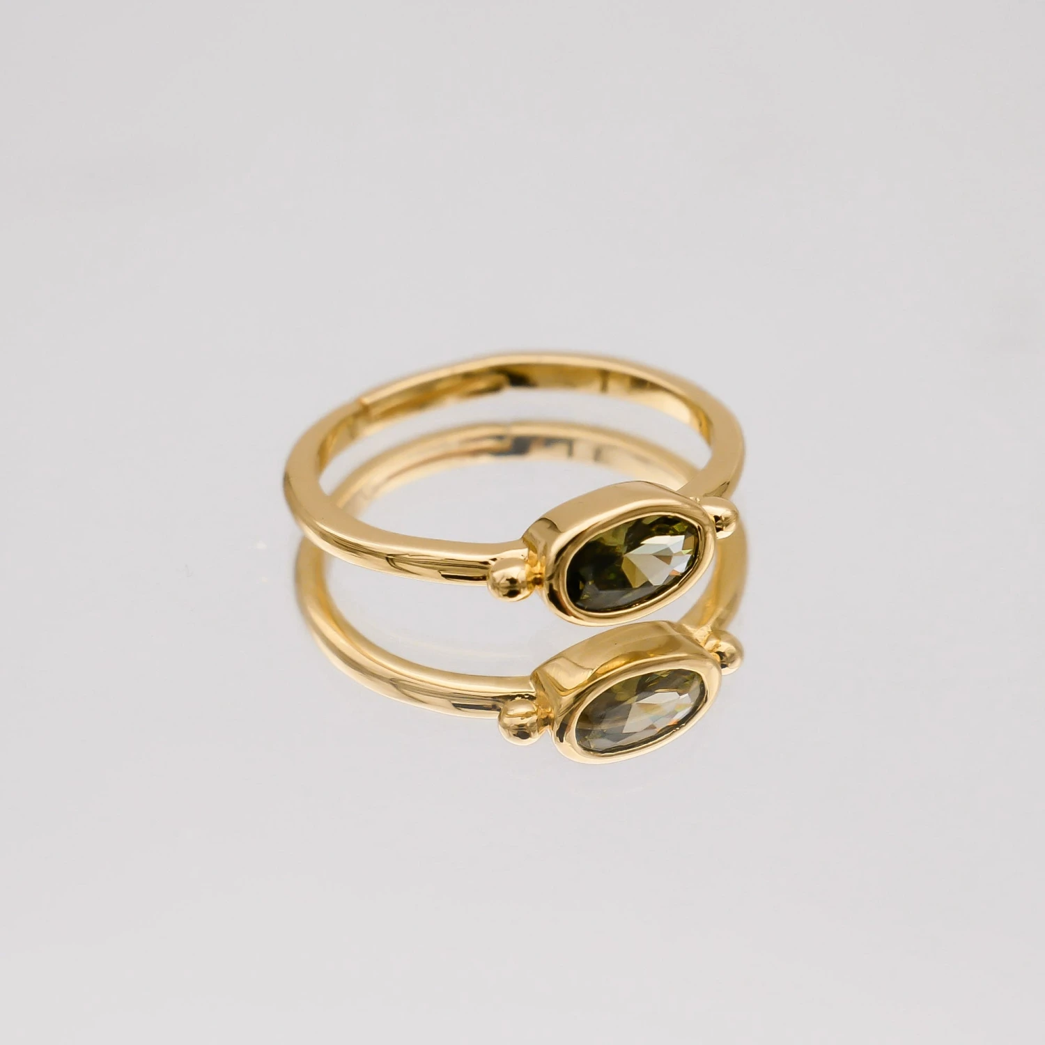 Birthstone Ring | Gold 15 Birthstone Ring | Gold - Image 15