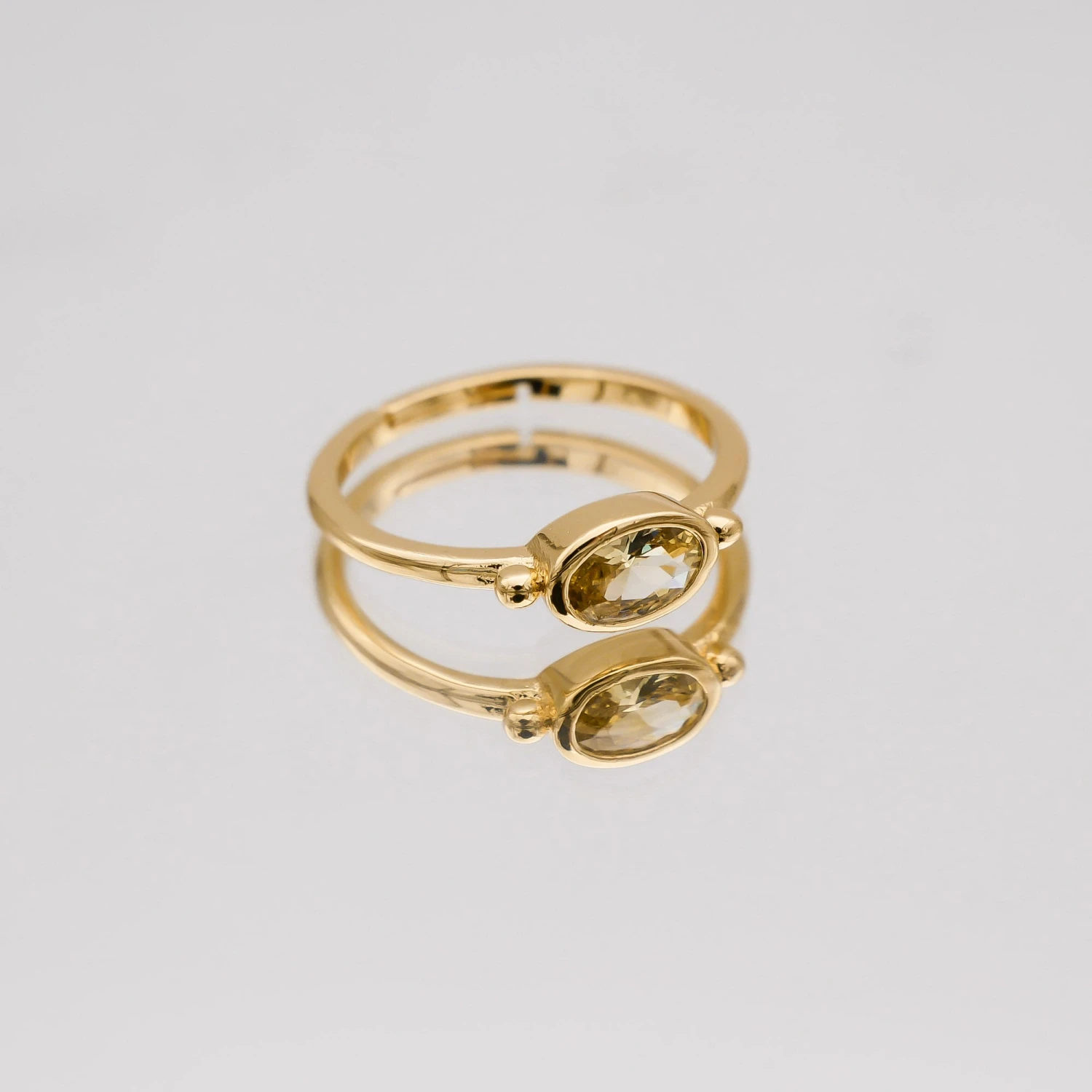 Birthstone Ring | Gold 18 Birthstone Ring | Gold - Image 18