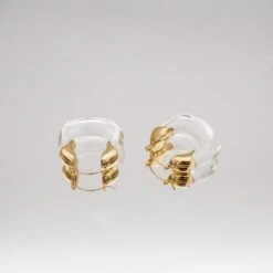 Celine Clear Earrings -Prya Store PRYACUSTOMNAMENECKLACE 1390800