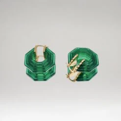 Claudia Earrings -Prya Store PRYACUSTOMNAMENECKLACE 1390831