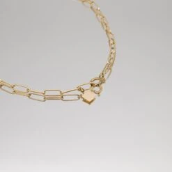 Camila Pearl Paperclip Necklace -Prya Store PRYACUSTOMNAMENECKLACE 1390889