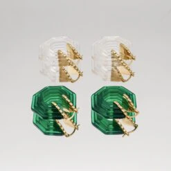 Claudia Earrings -Prya Store PRYACUSTOMNAMENECKLACE 1390895