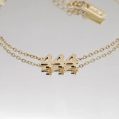 Angel Number Anklet 34 Angel Number Anklet -Prya Store PRYACUSTOMNAMENECKLACE 1400739