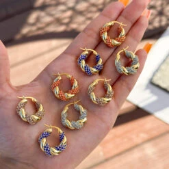 Gia Twisted Earrings -Prya Store PRYAGIAEARRINGS 1