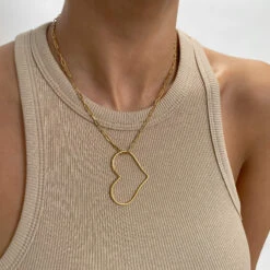 Libby Heart Necklace -Prya Store PRYANECKLACE 37