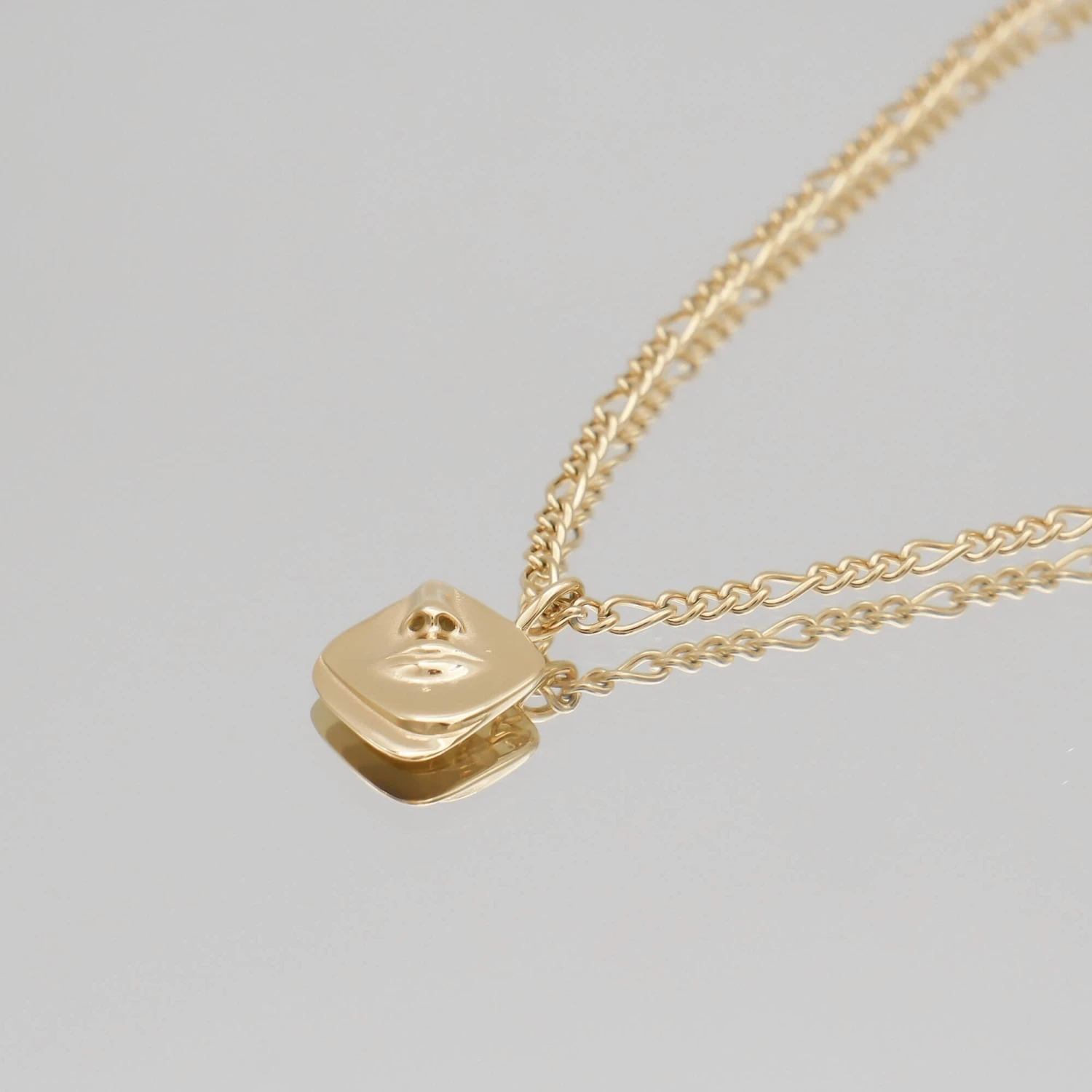 Anika Face Pendant Necklace 3 Anika Face Pendant Necklace - Image 3