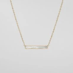 Amaya Opal Bar Necklace 17 Amaya Opal Bar Necklace -Prya Store PRYANECKLACE 57