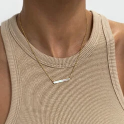 Amaya Opal Bar Necklace 23 Amaya Opal Bar Necklace -Prya Store PRYANECKLACE 6