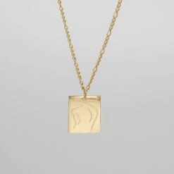 Tanya Figure Tablet Necklace -Prya Store PRYANECKLACE 66
