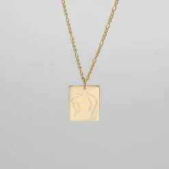 Tanya Figure Tablet Necklace -Prya Store PRYANECKLACE 67