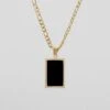Saraya Onyx Tablet Necklace