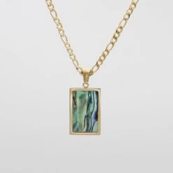 Saraya Abalone Tablet Necklace