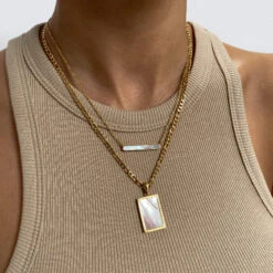 Amaya Opal Bar Necklace 19 Amaya Opal Bar Necklace -Prya Store PRYANECKLACE 9