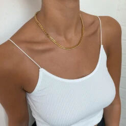 Double Link Curb Chain | Gold -Prya Store PRYANecklace 33