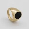 Lani Onyx Oval Signet Ring