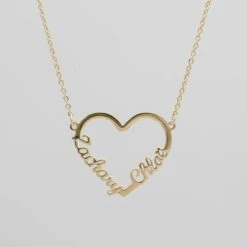 Heart Double Name Necklace