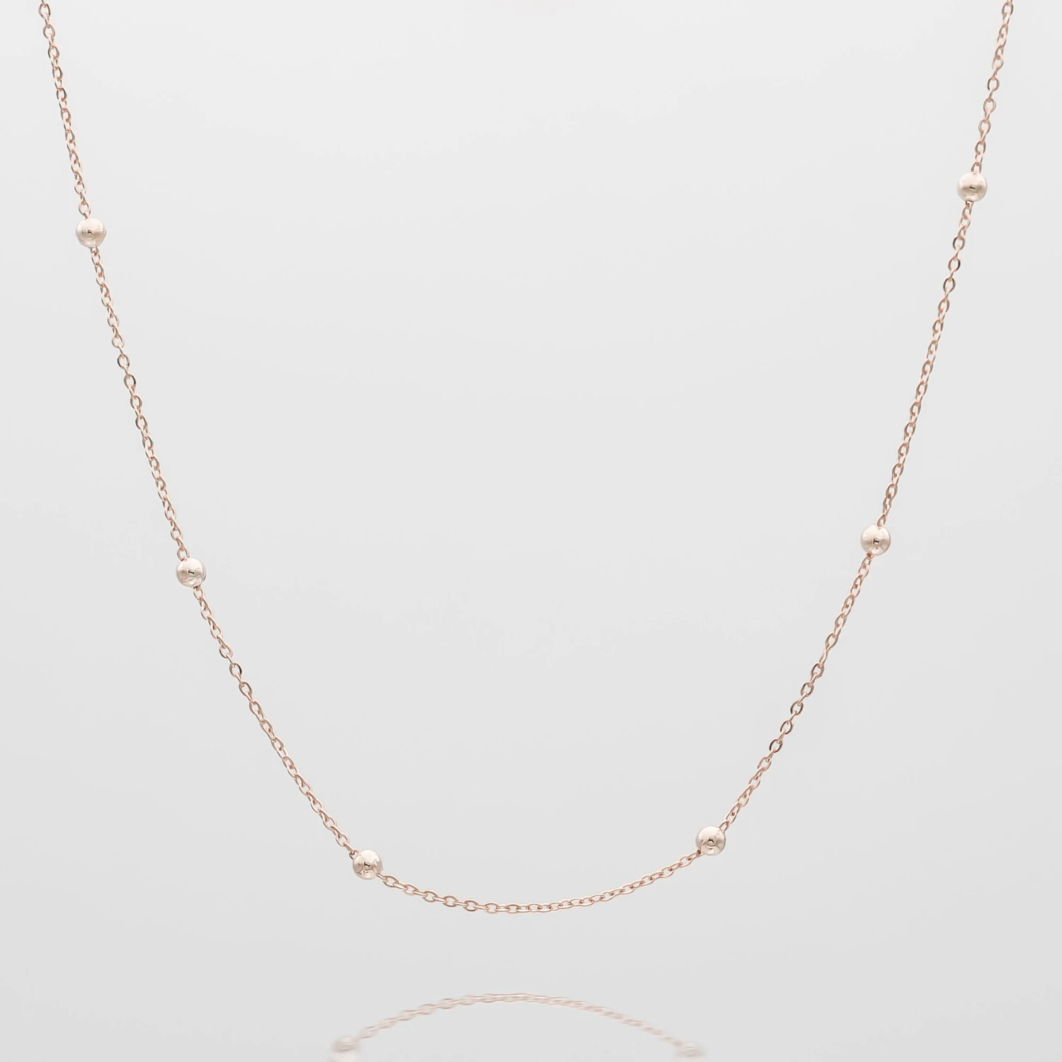 Sphere Beaded Necklace 4 Sphere Beaded Necklace - Image 4