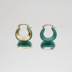 Katia Earrings Emerald -Prya Store PRYAnecklace 1380100